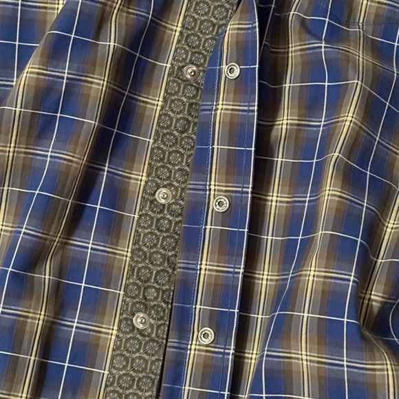 Stetson Pearl Snap Shirt 2XL Men Western Blue Button Up Rodeo Long sleeve - Picture 6 of 6